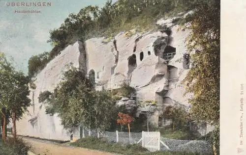 7770 ÜBERLINGEN, Heidenhöhlen, Verlag Trenkler, ca. 1905