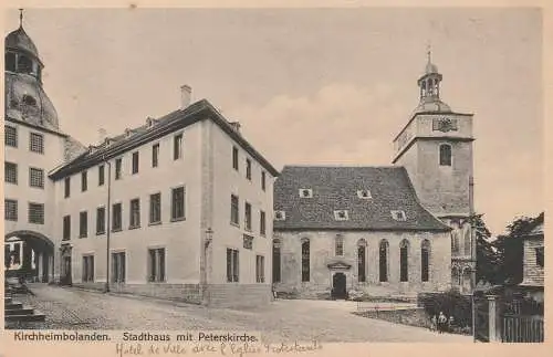 6719 KIRCHHEIMBOLANDEN, Stadthaus und Peterskirche