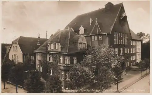 4100 DUISBURG - HOMBERG, Ober-Realschule mit Lyzeum, 1936