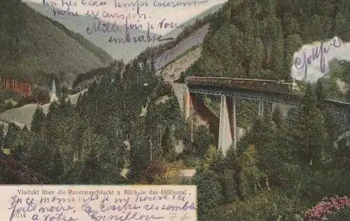 EISENBAHN  / Railway, Dampflok, Ravennaschluchtviadukt, 1904