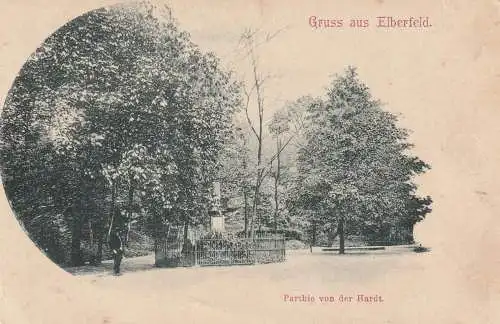 5600 WUPPERTAL - ELBERFELD, Partie von der Hardt, ca. 1900