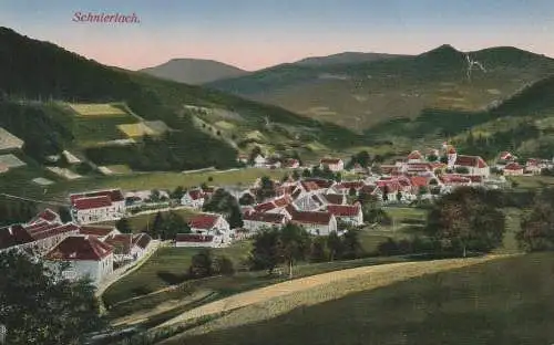 F 68650 LAPOUTROIE / SCHNIERLACH,  Blick über den Ort