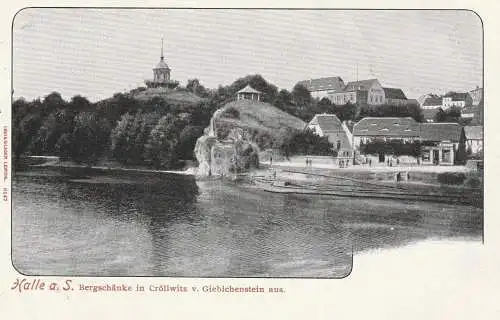 0-4000 HALLE / Saale - CRÖLLWITZ, Bergschänke, ca. 1905