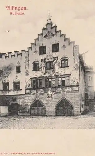 7730 VILLINGEN, Rathaus, ca. 1900