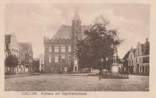 4192 KALKAR, Rathaus mit Seydlitzdenkmal