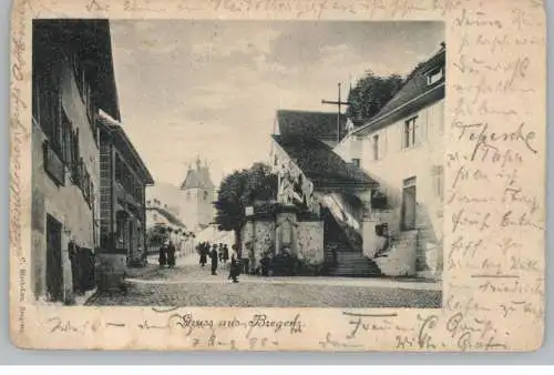 A 6900 BREGENZ, Gruss aus... Altstadt, 1898, Verlag Risch-Lau