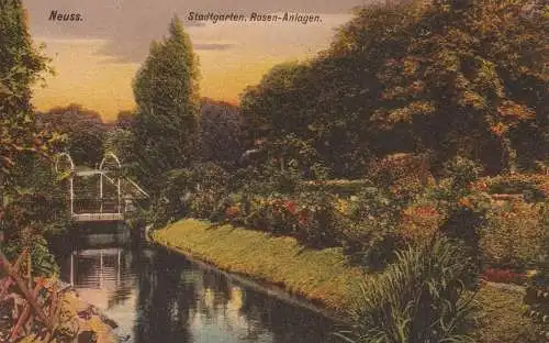 4040 NEUSS, Stadtgarten, Rosen-Anlage
