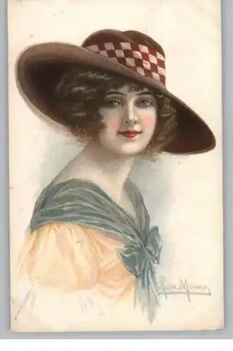 KÜNSTLER / Artist - JAN MARCOS, complete set # 2037, Glamour, beautiful wifes with hats