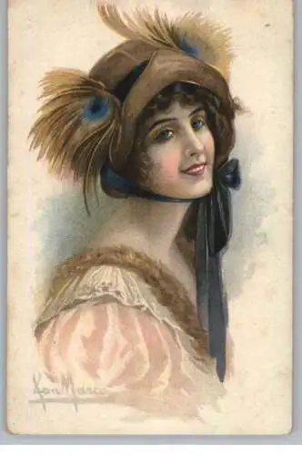 KÜNSTLER / Artist - JAN MARCOS, complete set # 2037, Glamour, beautiful wifes with hats