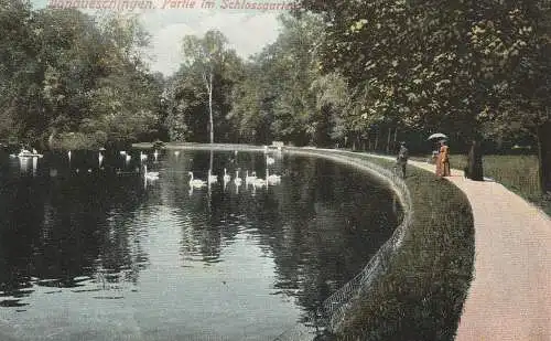 7710 DONAUESCHINGEN, Schlossgarten, 1906