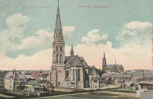 4178 KEVELAER, Pfarrkirche und Umgebung, 1906