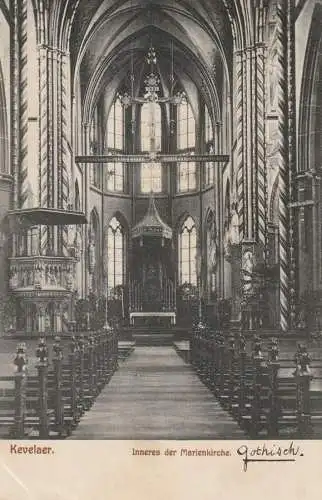 4178 KEVELAER, Marienkirche, Innenansicht, 1911