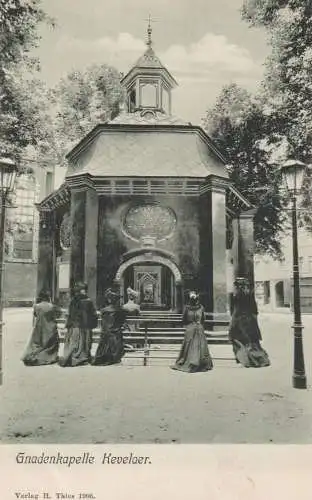 4178 KEVELAER, Gnadenkapelle, animierte Szene, 1906