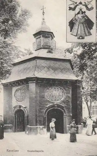 4178 KEVELAER, Gnadenkapelle, animierte Szene, 1908
