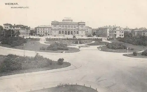 0-5300 WEIMAR, Museumsplatz, 1907