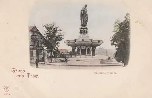 5500 TRIER, Balduinsbrunnen, ca. 1900, handcoloriert