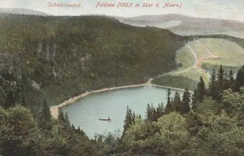 7820 FELDBERG, Feldsee, Blick über den See, 1906