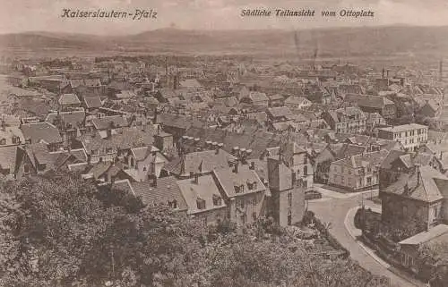 6750 KAISERSLAUTERN, Blick vom Ottoplatz, 1919