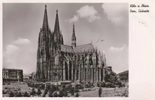 5000 KÖLN, KÖLNER DOM, Roncalliplatz, Dombauhütte, 50er Jahre