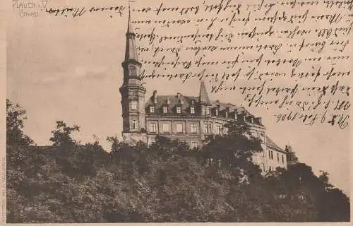 0-9900 PLAUEN, Schloß, 1906