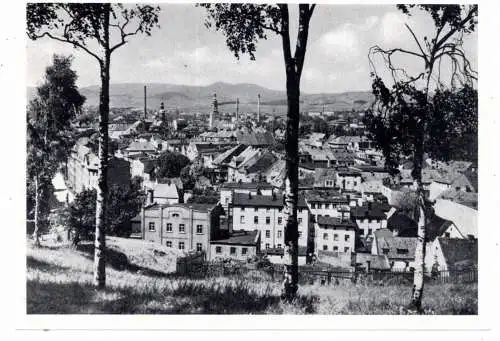 NIEDER - SCHLESIEN - LANDESHUT / KAMIENNA GORA, Blick über die Stadt, Nachkriegskarte