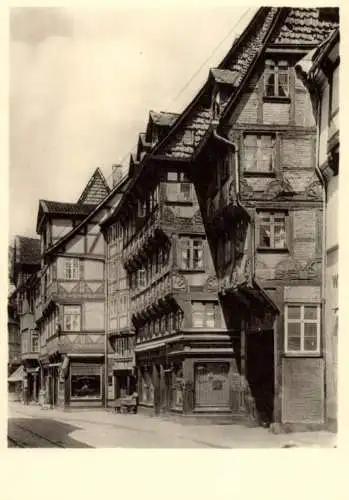 3300 BRAUNSCHWEIG, Flohwinkel, Eulenspiegelhaus, Breite Strasse, DKV Deutscher Kunst Verlag