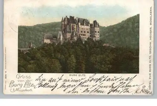 5401 WIERSCHEM, Burg Eltz, Gruss von...1901