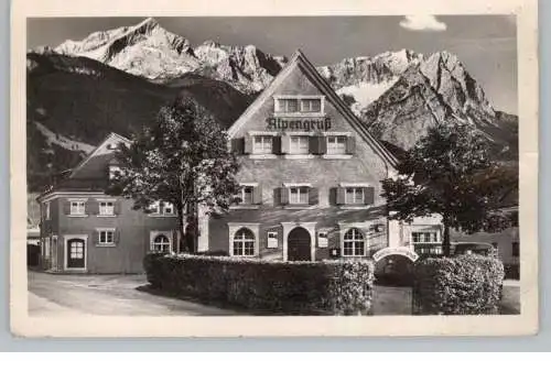 8100 GARMISCH - PARTENKIRCHEN, Hotel Alpengruß, 1950