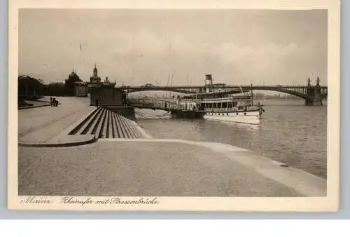 BINNENSCHIFFE - RHEIN, KÖLN - DÜSSELDORFER Dampfer am Mainzer Anleger