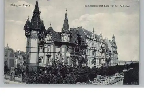 6500 MAINZ, Taunusstrasse mit Blick auf den Zollhafen