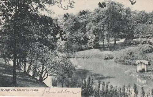 4630 BOCHUM, Stadtpark, 1905, kl. Druckstelle