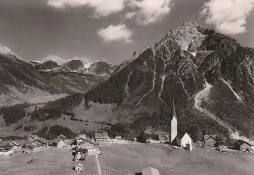 A 6991 MITTELBERG, Blick über den Ort / Schafalpküpfe / Zwölferkopf