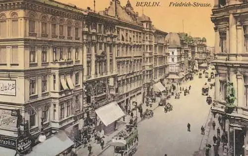 1000 BERLIN, Friedrichstrasse, belebte Szene, KODAK - Werbung