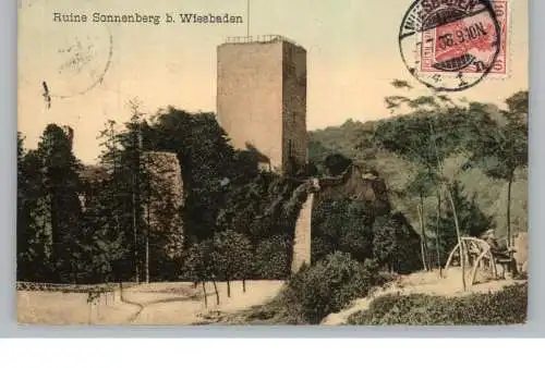6200 WIESBADEN - SONNENBERG, Ruine, 1908