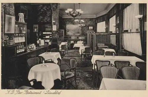 4000 DÜSSELDORF, Müller's K.D., Königsallee 8, Düsseldorfs vornehmes Restaurant, Telefon, 1938