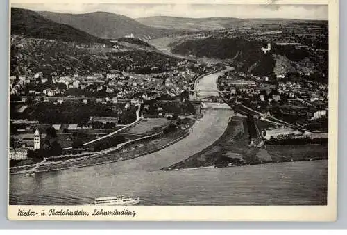 5420 LAHNSTEIN, Lahnmündung zwischen Ober- und Niederlahnstein