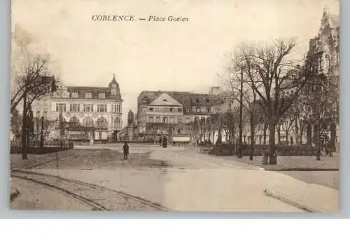 5400 KOBLENZ, Görresplatz, 20er Jahre, franz. Besatzungszeit, 1924
