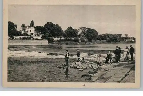 0-3000 MAGDEBURG - CRACAU, Angeln am Wasserfall