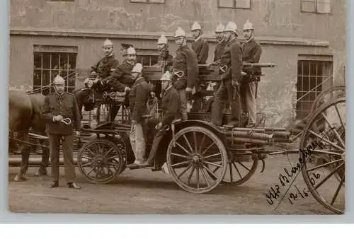 FEUERWEHR / FIRE DEPARTMENT - 1906, Photo-AK
