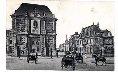 F 59400 CAMBRAI, Rue et Porte Nortre Dame, 1916, deutsche Feldpost