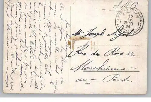 5000  KÖLN, POSTGESCHICHTE, belgische Feldpost 1924