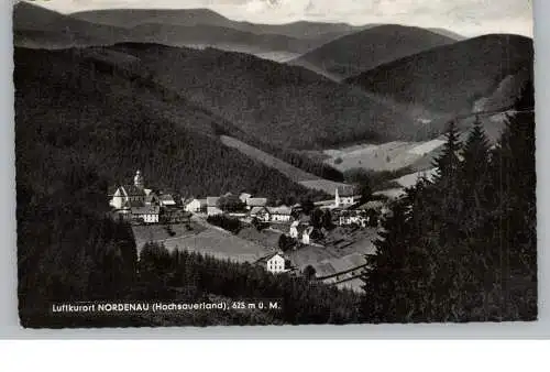 5948 SCHMALLENBERG - NORDENAU, Blick auf den Ort, 1960