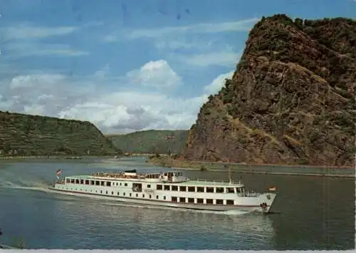 BINNENSCHIFFE - RHEIN, KÖLN - DÜSSELDORFER "HESSEN" vor der Loreley