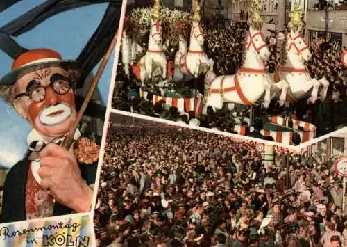 5000 KÖLN, KARNEVAL, Rosenmontagszug, 60er Jahre