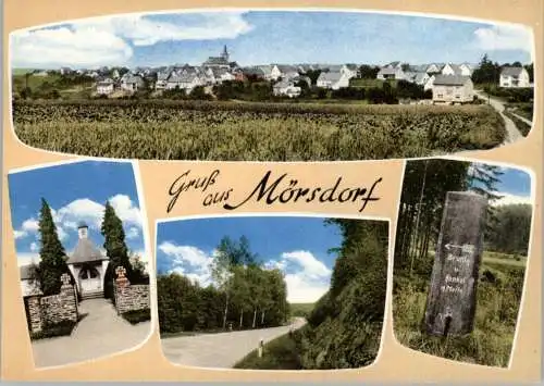 5448 KASTELLAUN - MÖRSDORF, Kapelle, Meilenstein nach Bruttig, Gesamtansicht