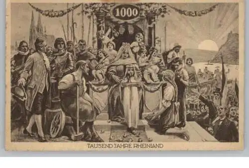 5000 KÖLN, Ereignis, 1000 Jahre Rheinland, Kölner Dom / Loreley
