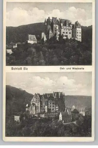 5401 WIERSCHEM, Burg Eltz, Ost- und Westseite, 1928
