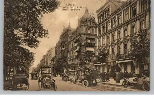 1000 BERLIN, Unter den Linden, Kranzler-Ecke, Oldtimer, 1912