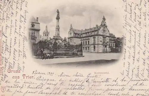 5500 TRIER, Kornmarkt, 1899