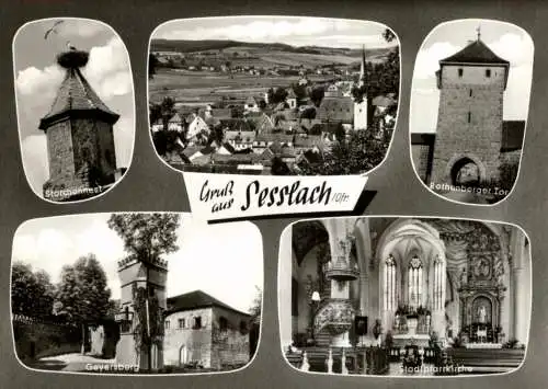8601 SESSLACH, Mehrbild-AK